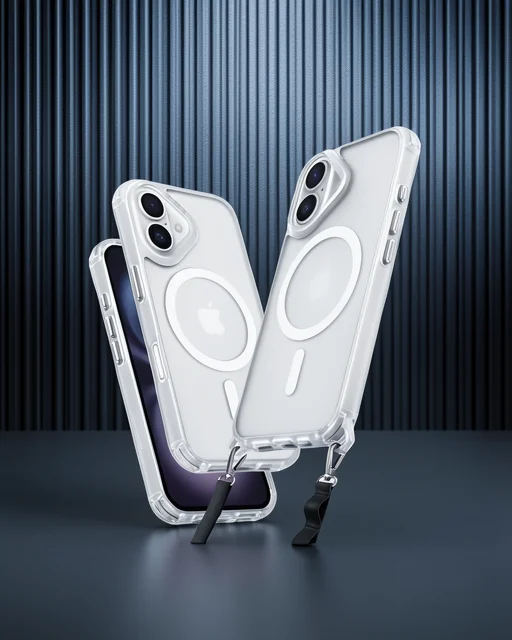Apple İphone 16 Plus Kılıf Enka Magsafe Silikon Kılıf - Şeffaf