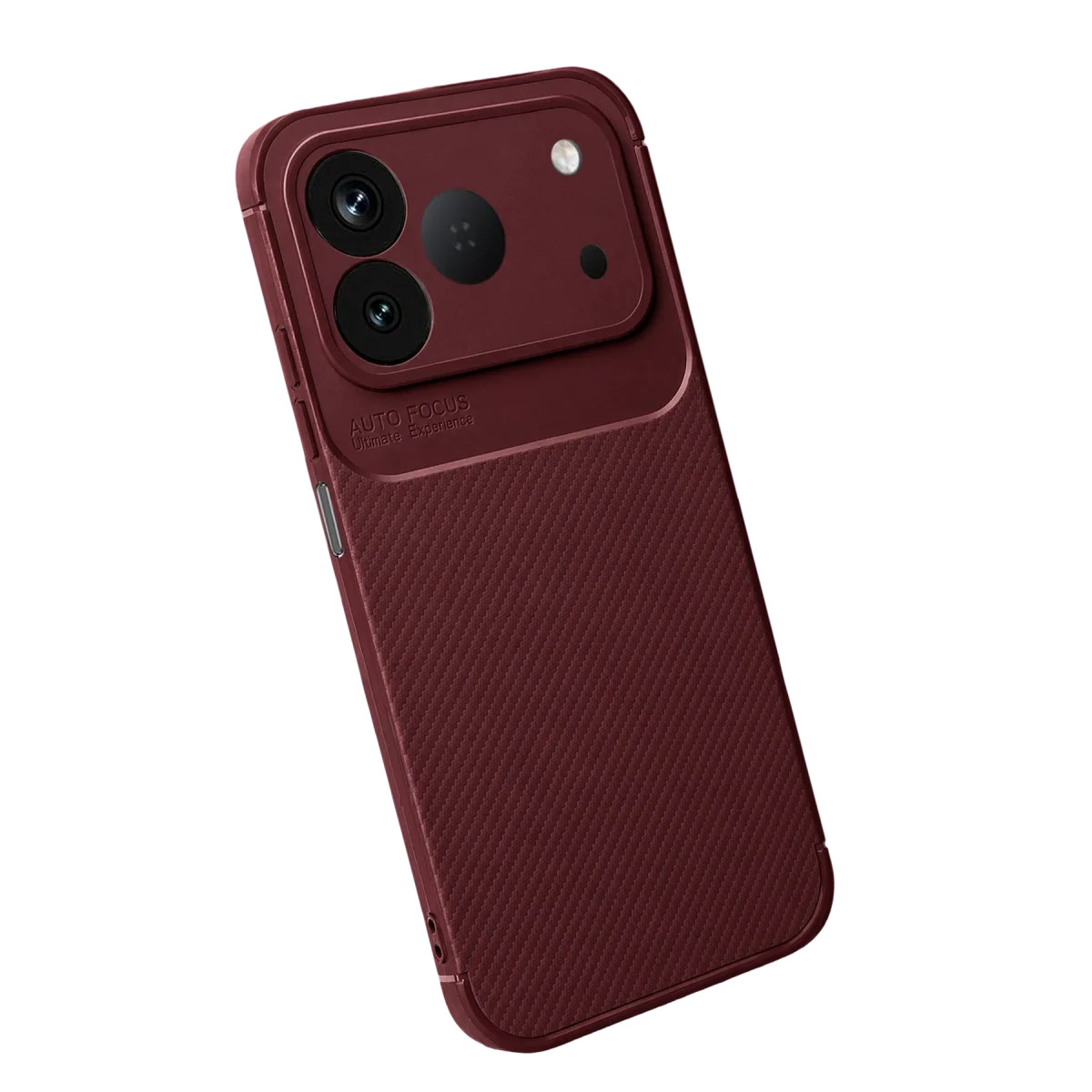 Tecno Spark 50 4g Auto Focus Karbon Kapak - Bordo görsel 2