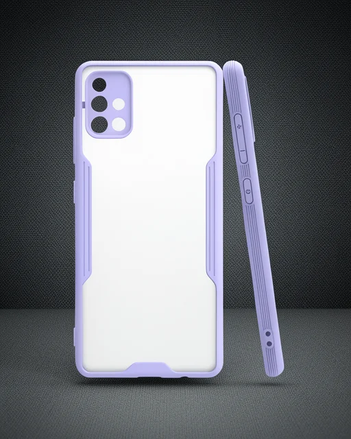 Samsung Galaxy A71 Kılıf Platin Silikon - Lila