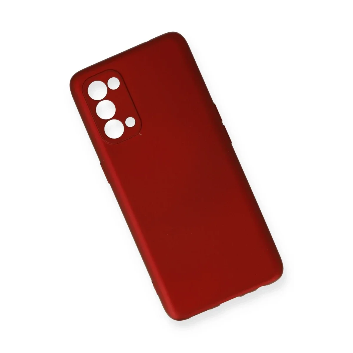 Oppo Reno 5 Kılıf First Silikon - Bordo görsel 3