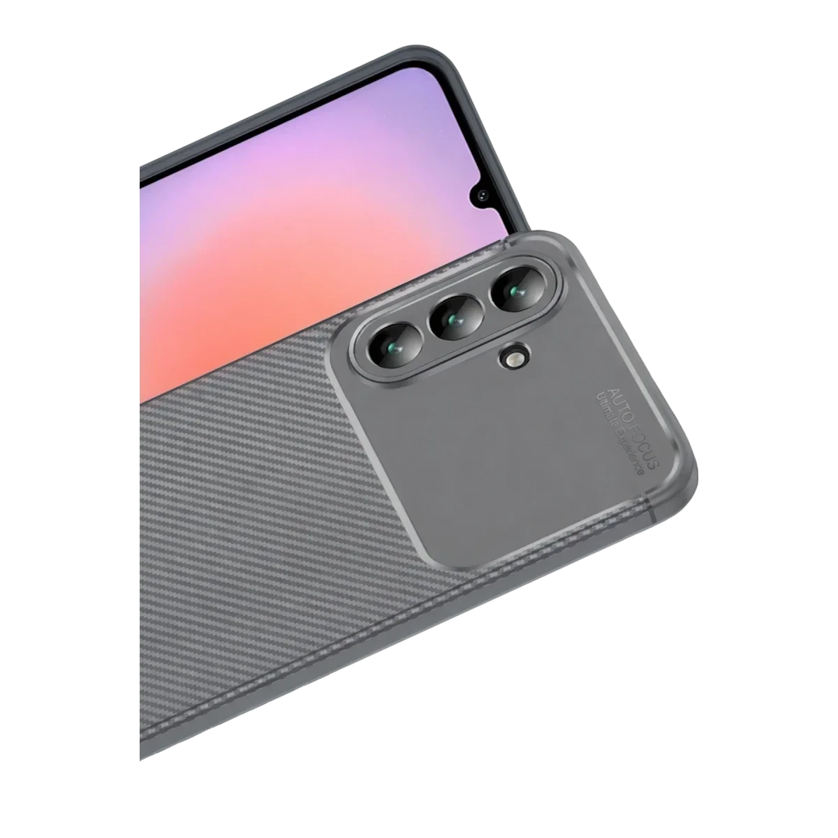Samsung Galaxy A57 5G Auto Focus Karbon Kapak - Gri görsel 2