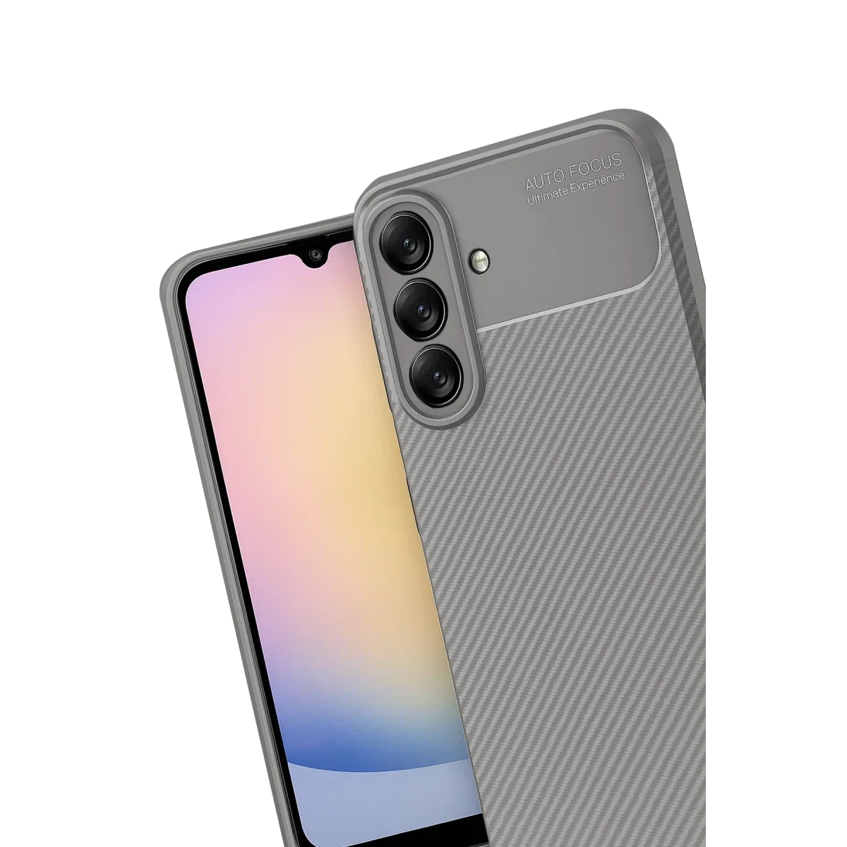 Samsung Galaxy A17 5G Auto Focus Karbon Kapak - Gri görsel 3
