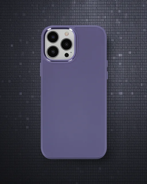 Apple İphone 13 Pro Kılıf Asya Deri Silikon - Mor