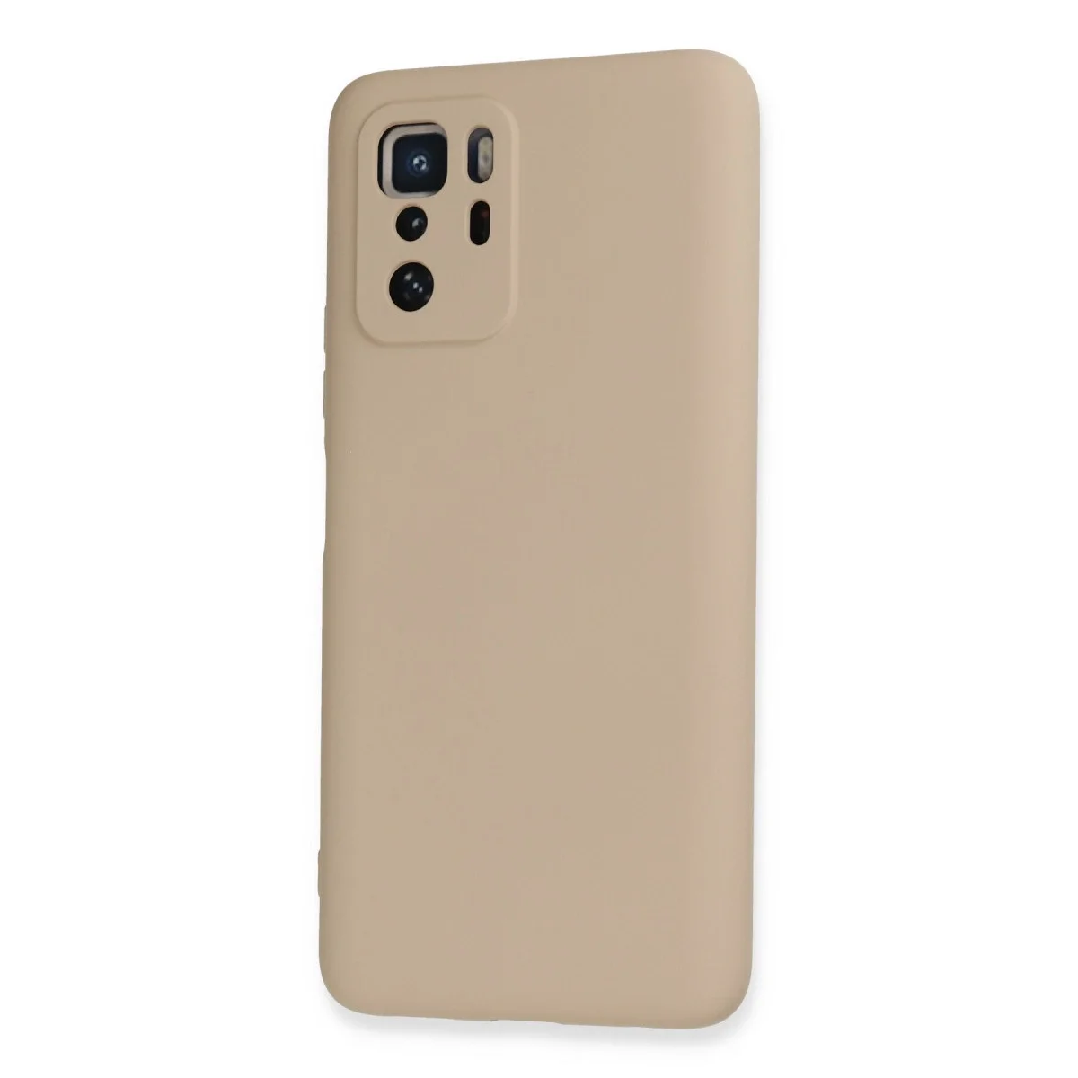 Xiaomi Poco X3 Gt Kılıf Nano İçi Kadife Silikon - Pudra görsel 3
