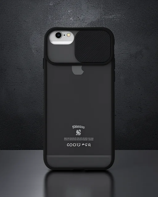 Apple İphone 6 Plus Kılıf Palm Buzlu Kamera Sürgülü Silikon - Siyah