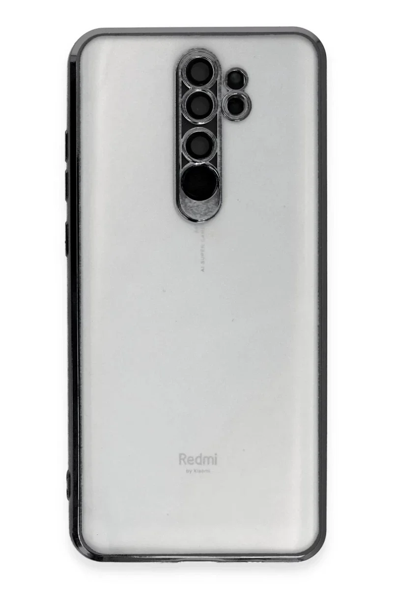 Xiao Red Note 8 Pro Kılıf Razer Lensli Silikon - Siyah görsel 2