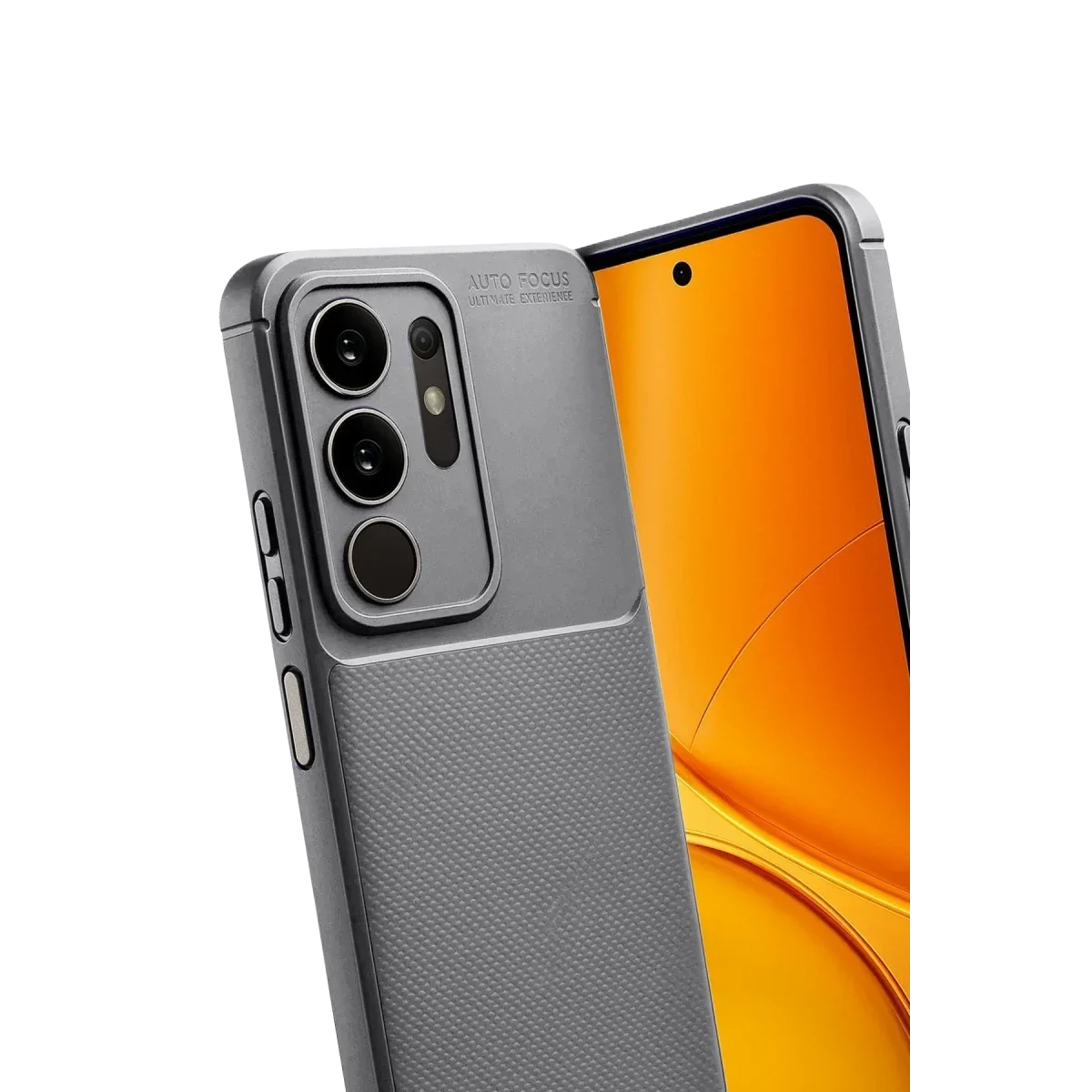 Vivo Y29 4G Auto Focus Karbon Kapak - Gri görsel 2