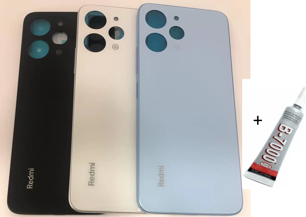 REDMİ 12 Arka Batarya Pil Kapağı SİYAH (B7000 15 görsel 3
