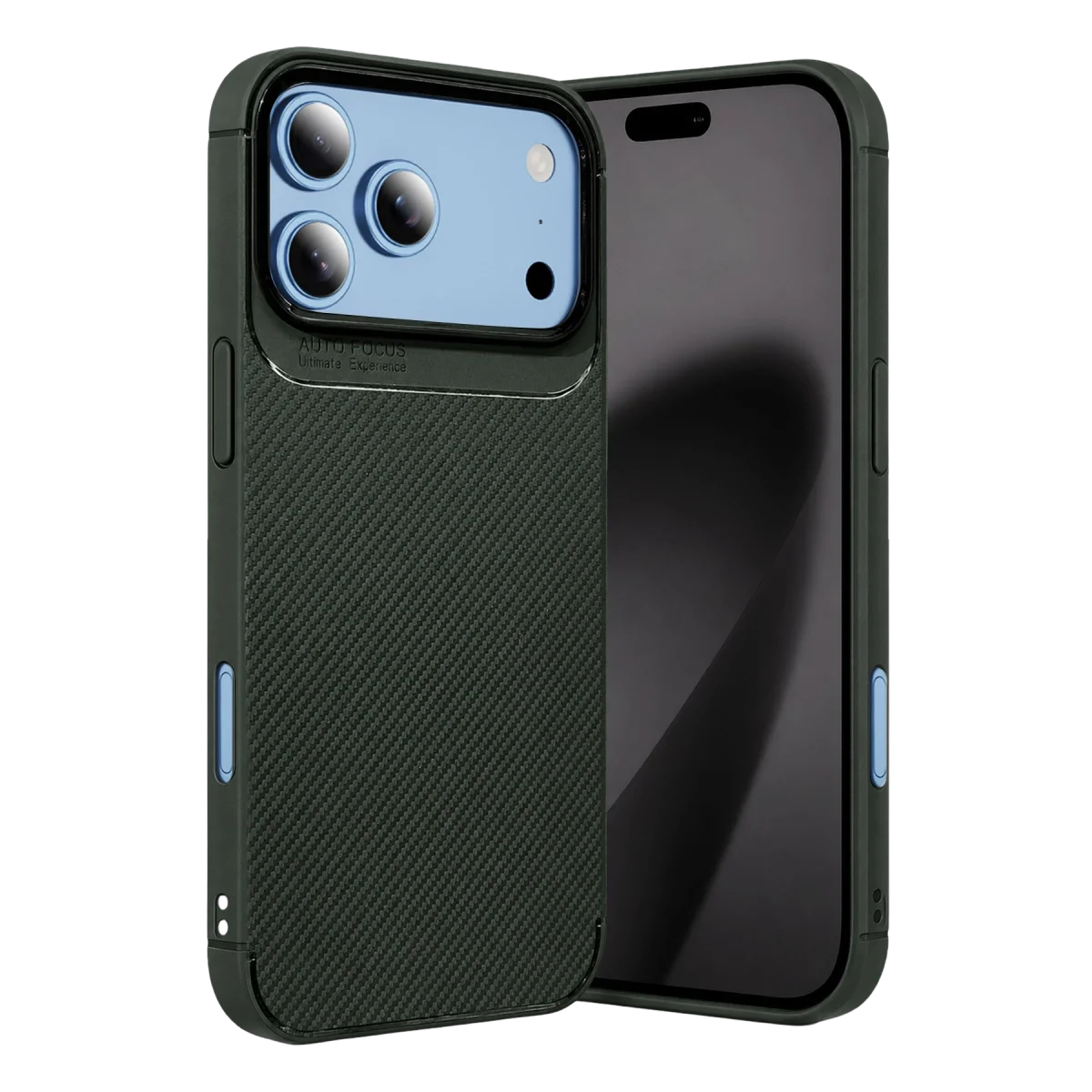 Apple İphone 18 Pro Max Auto Focus Karbon Kapak - Yeşil