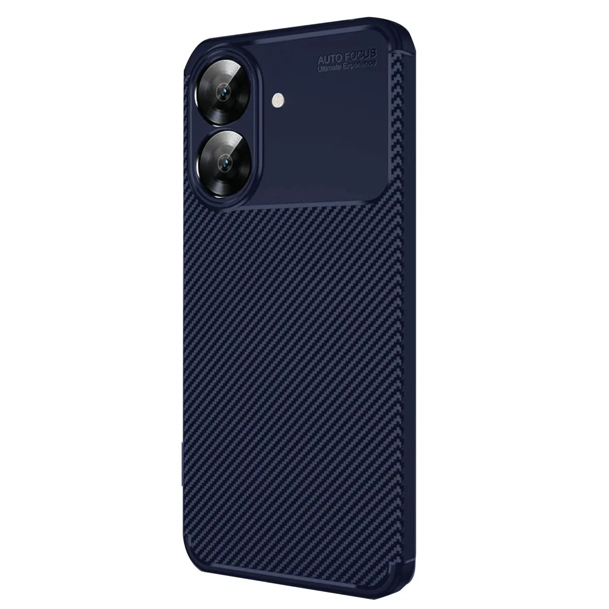 Realme Note 60 Kılıf Auto Focus Karbon Kapak - Lacivert