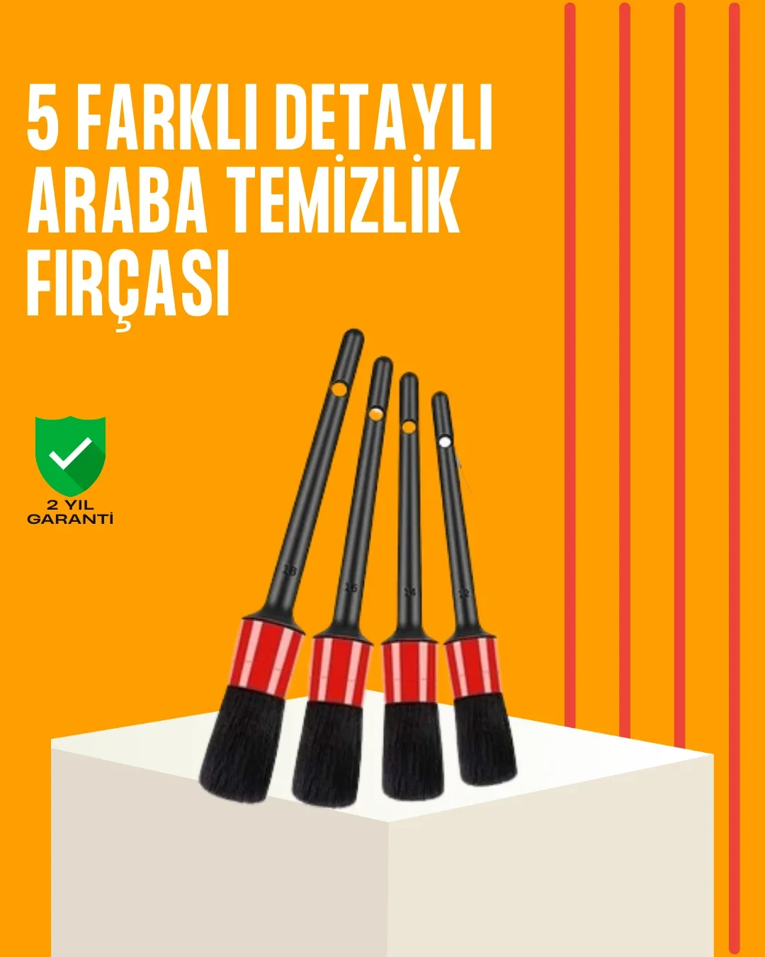 Araba Tezliği İçin 5 Parça Fırça Takımı
