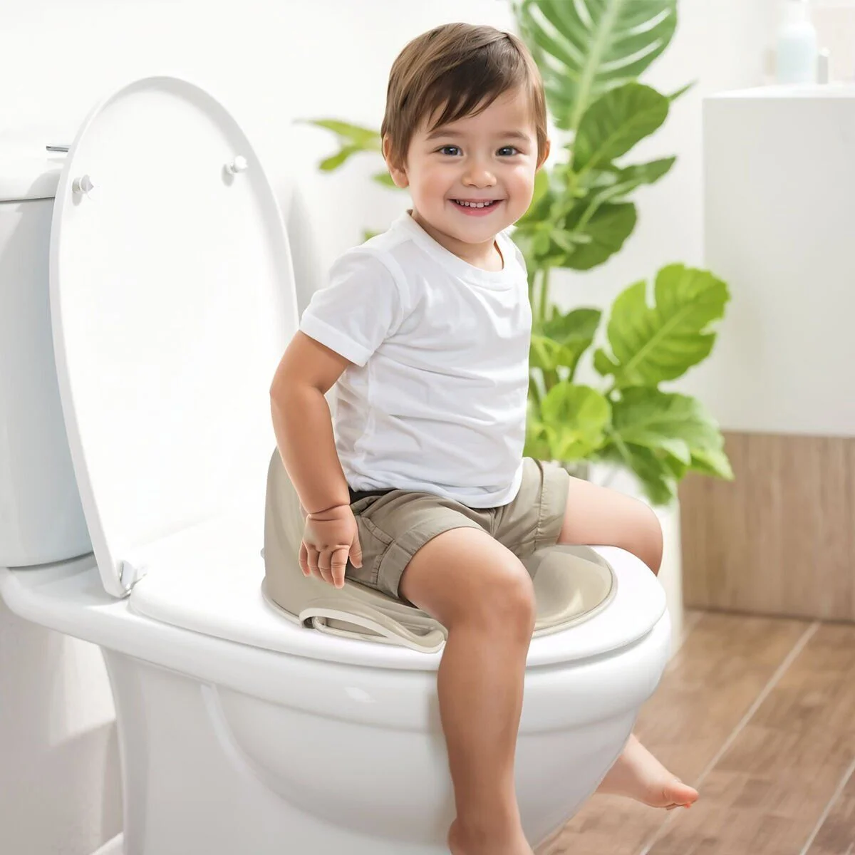 7185 Tuvalet Alıştırma Adaptoru-relax Bej