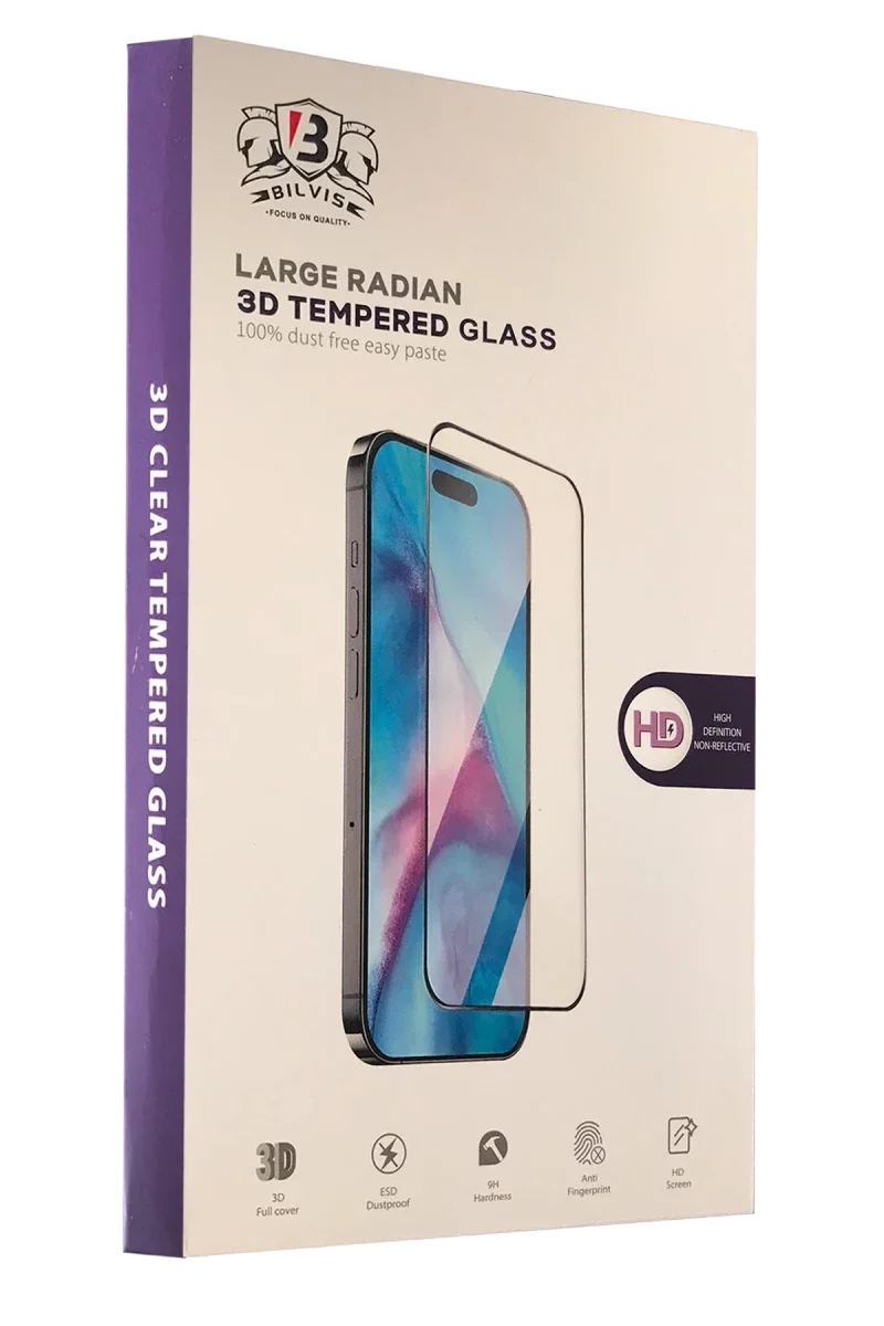 Apple iPhone 16 Pro Bilvis 3D Radian Cam Ekran Koruyucu