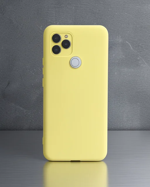 General Mobile Gm 21 Kılıf Nano İçi Kadife Silikon - Sarı