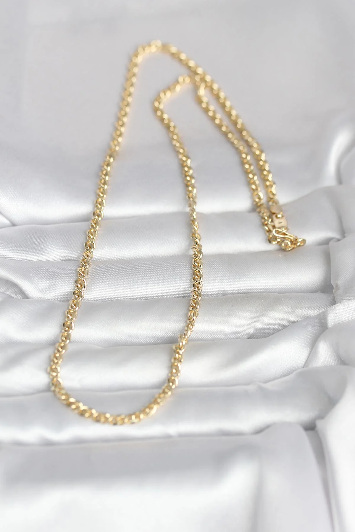 CM 14K Gold Renk Zincir Model 60 cm Kadın Kolye görsel 2