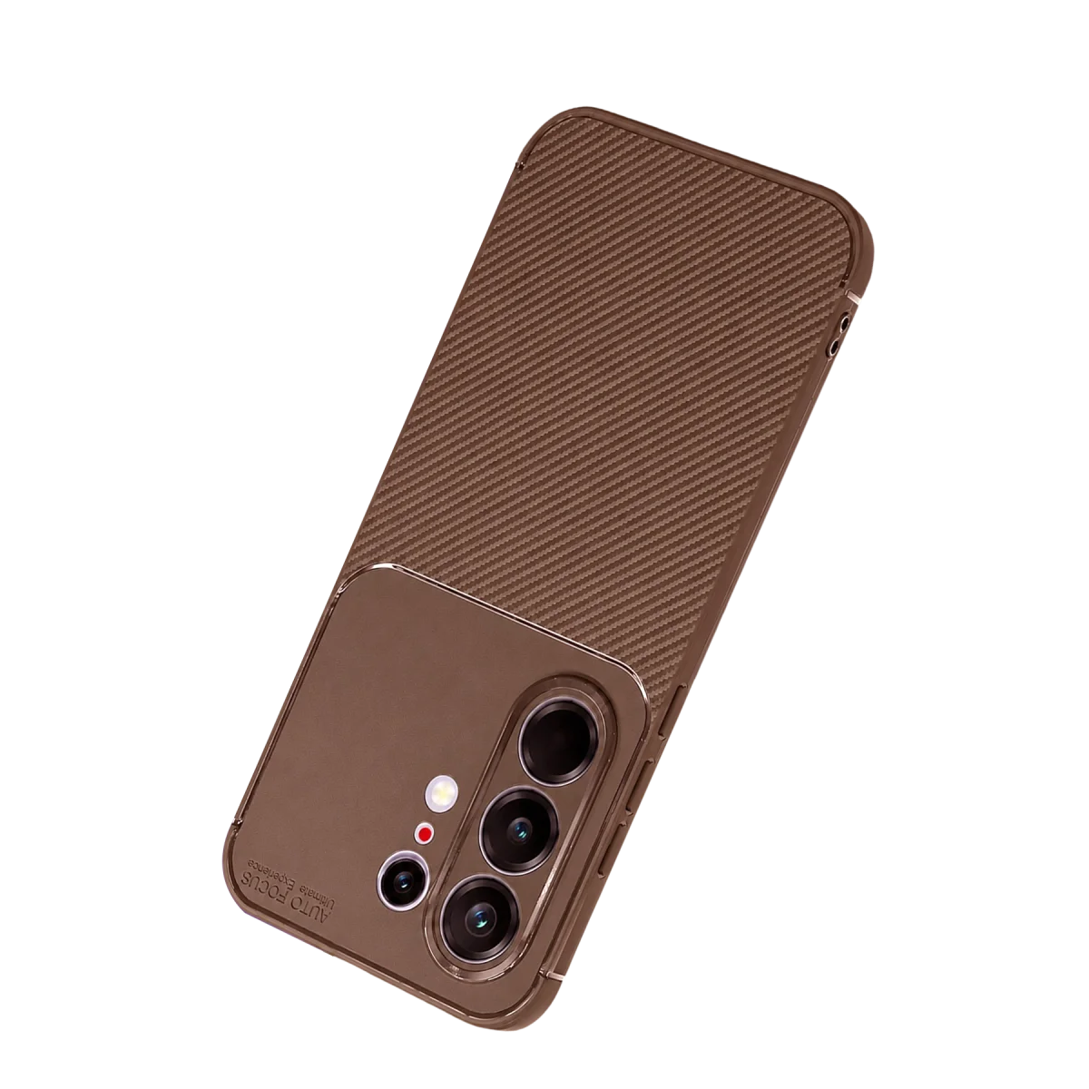 Tecno Camon 50 Pro 5G Auto Focus Karbon Kapak - Kahverengi görsel 4