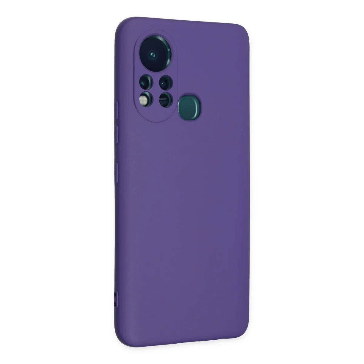 İnfinix Hot 11s Kılıf Nano İçi Kadife Silikon - Mor görsel 2