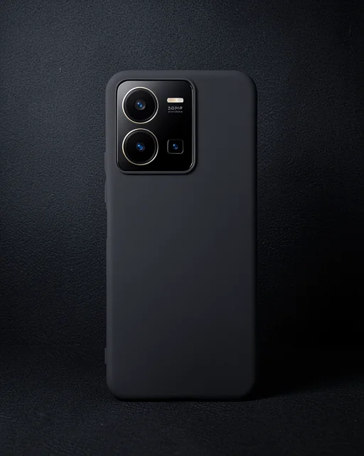 Vivo Y35 Kılıf First Silikon - Siyah