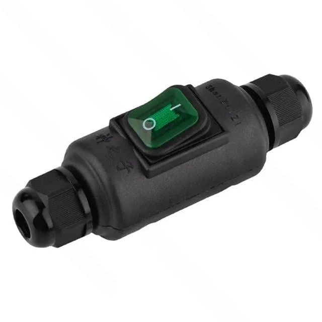 PM-26935 Su Geçirmez Siyah Kablo Switch 4 Pin