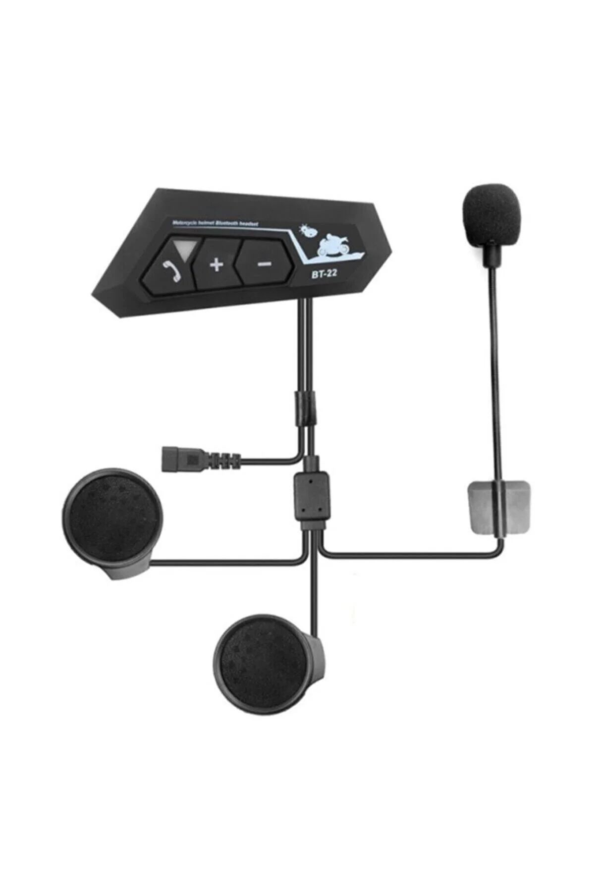 Vothoon BT22 Kask Kulaklık Bluetooth Motosiklet Kulaklık 5.0 Bluetooth Interkom Motorsiklet Kulaklık görsel 2