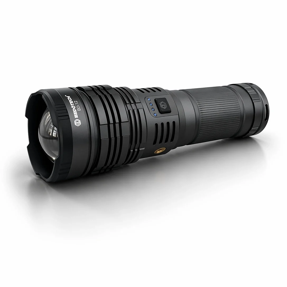 BD-12 60W TG LED Alüminyum Alaşımlı Zoomlu Type-C Şarjlı El Feneri