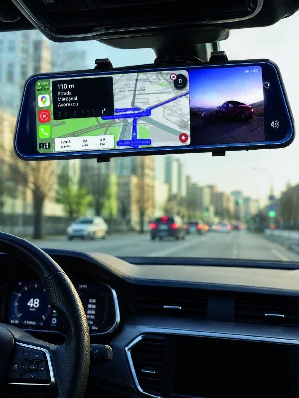 Ayna Carplay Dokunmatik Araç Multimedya Ekranı Ön Arka Kameralı görsel 4