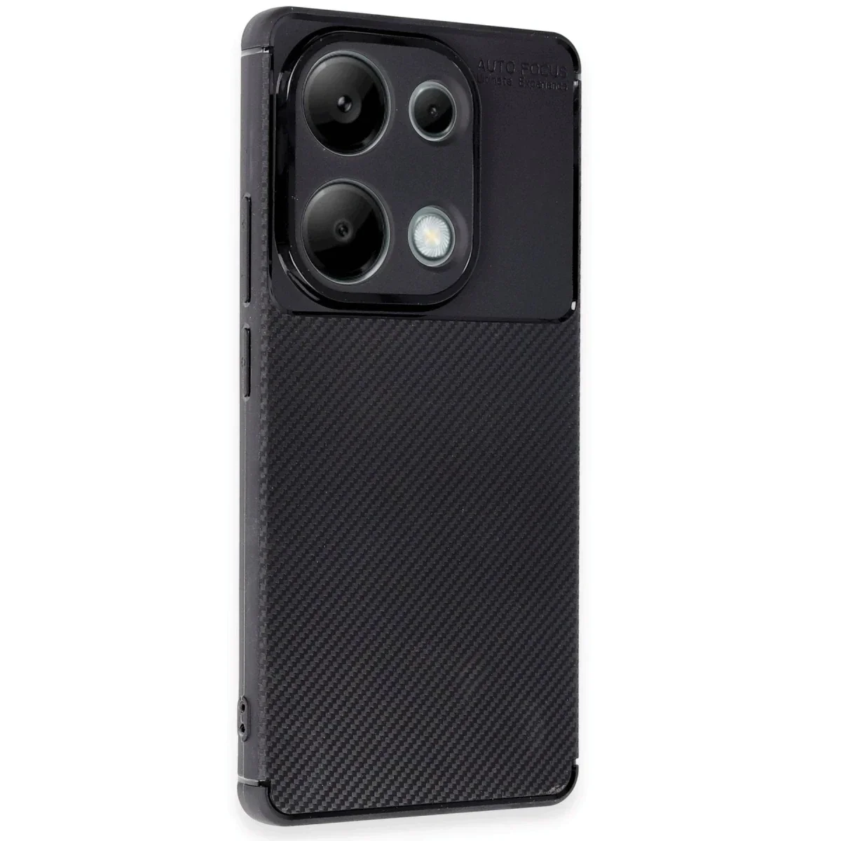 Xiaomi Redmi Note 13 Pro 4G Kılıf Auto Focus Karbon Kapak - Siyah görsel 2