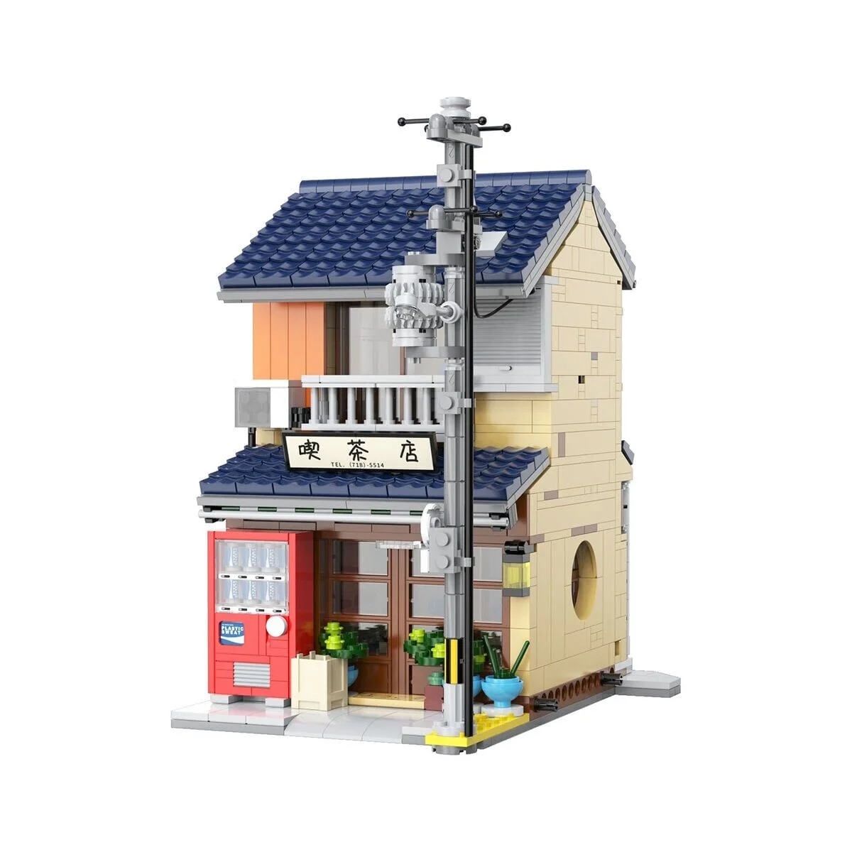 C66010W Cada Çay Dükkanı 1200 Parça Block Oyuncak görsel 2