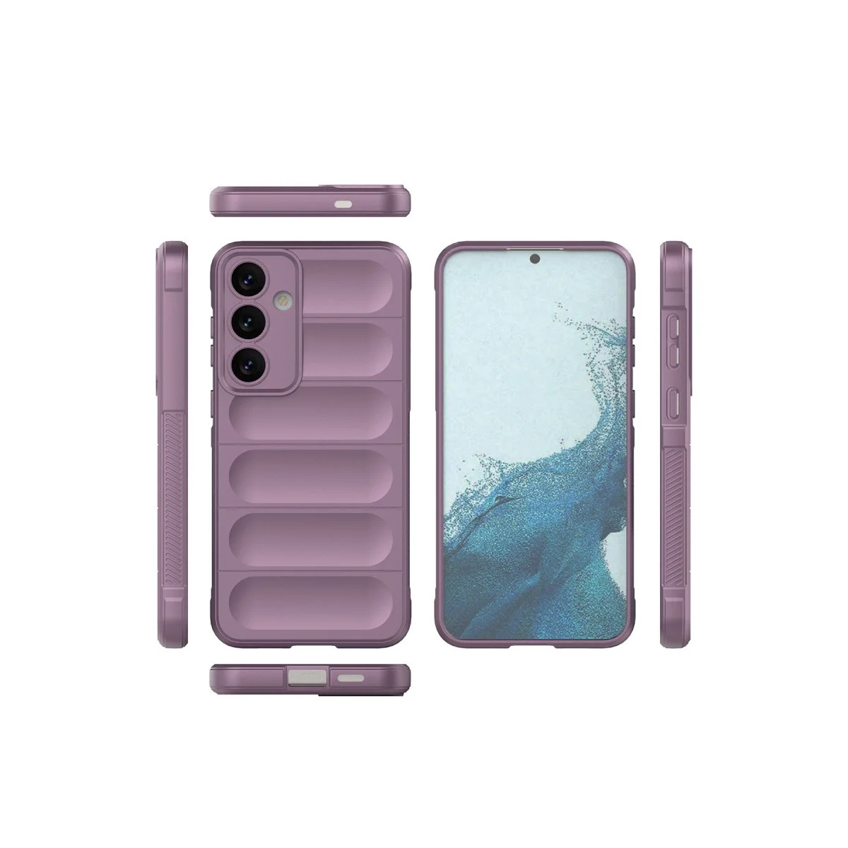Samsung Galaxy S24 Kılıf Optimum Silikon - Mor görsel 2