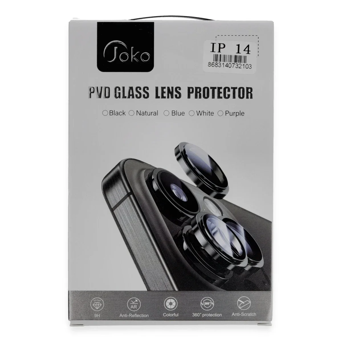 Joko Apple iPhone 15 Pro Max PVD Metal Kamera Lens - Turuncu görsel 2