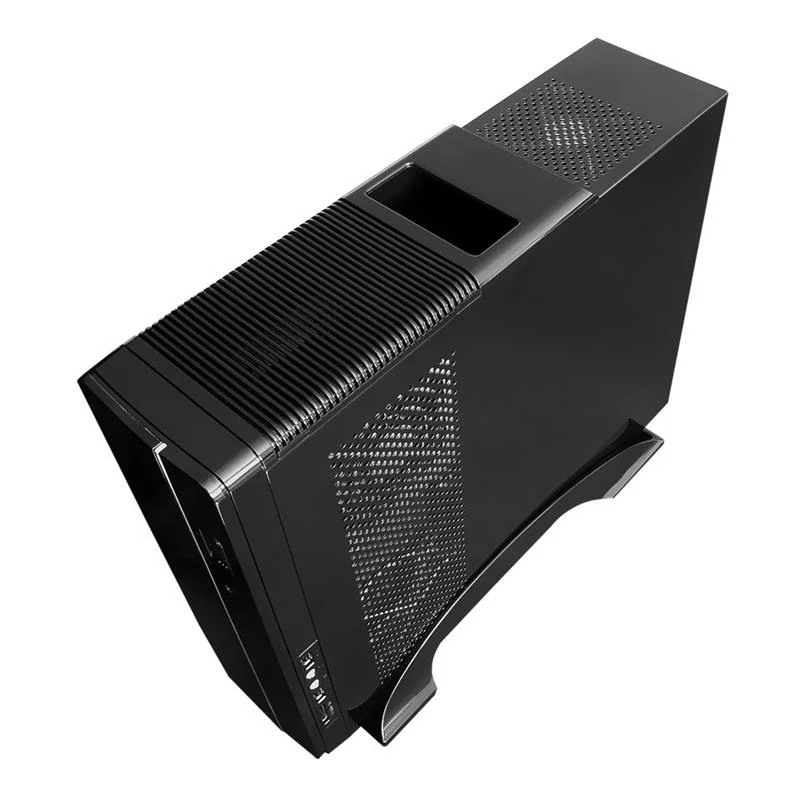 FC-S6020B 300W 1X80MM Fan Usb 2.0 Slım Tower Siyah Kulplu Kasa görsel 3