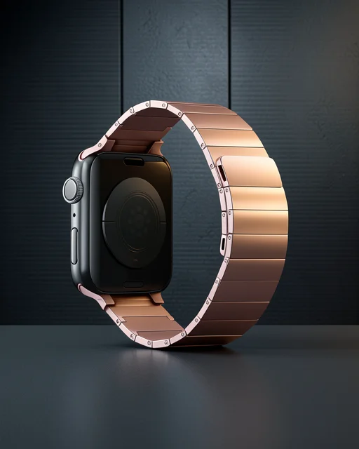 Apple Watch 42mm Kr404 Huks Kordon - Rose Gold