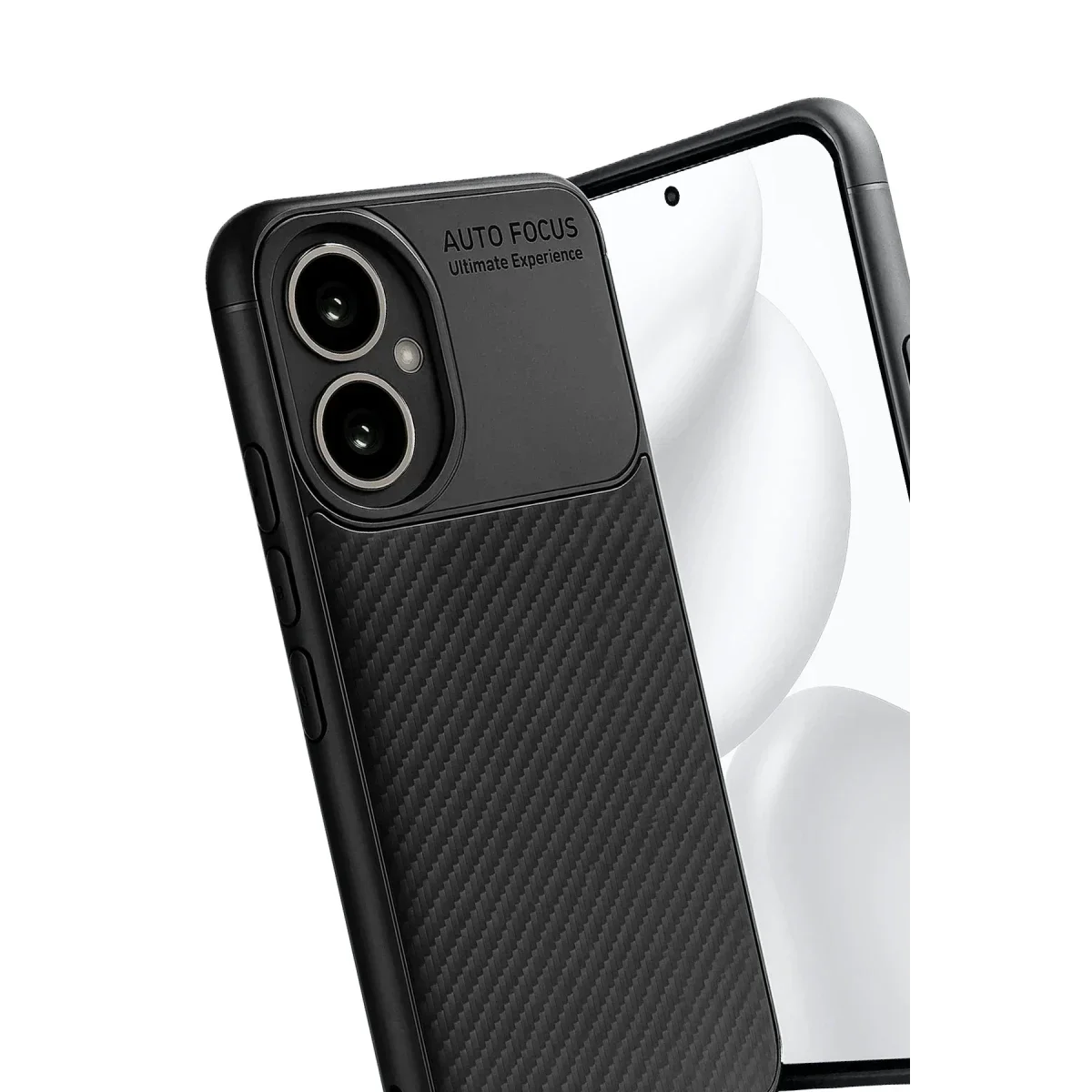 Honor 400 Kılıf Auto Focus Karbon Kapak - Siyah görsel 4