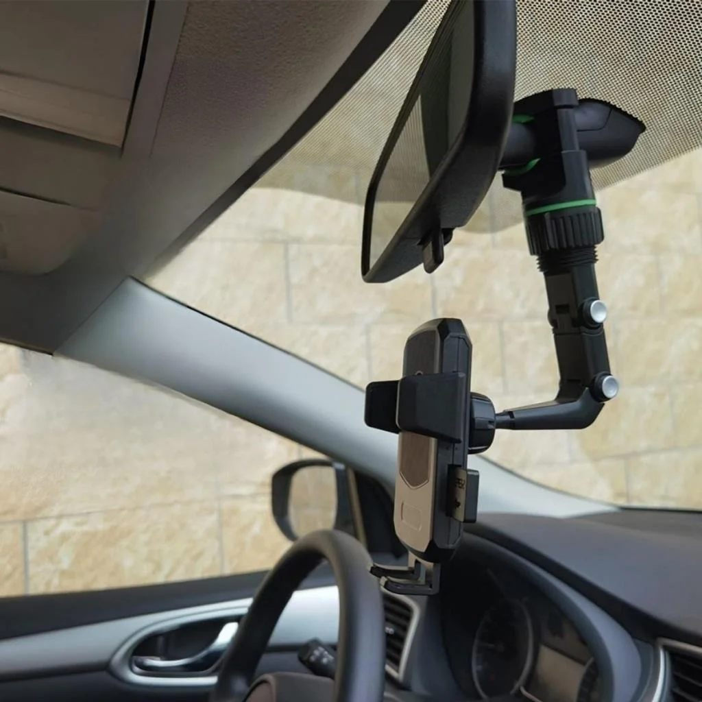 Dikiz Aynasına Takılabilen Eklemli Telefon Tutucu Aparat görsel 3