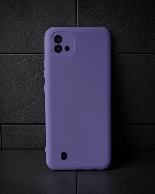 Realme C11 2021 Kılıf Nano İçi Kadife Silikon - Mor