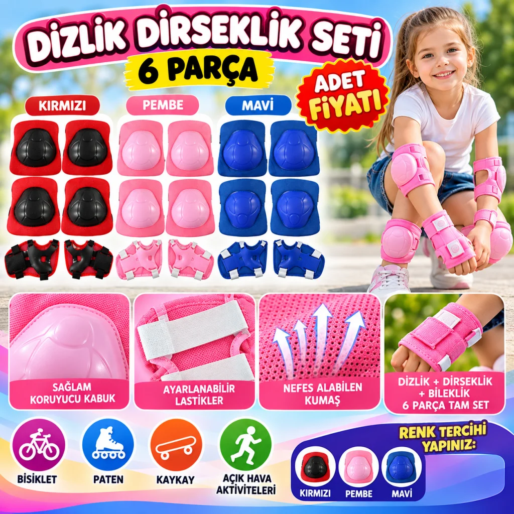 Dizlik Dirseklik Seti Renk Belirtiniz görsel 2