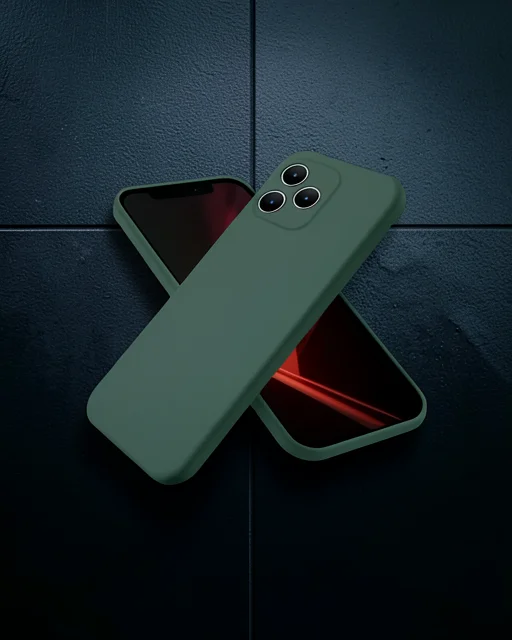 Realme Note 50 4g Kılıf First Silikon - Koyu Yeşil