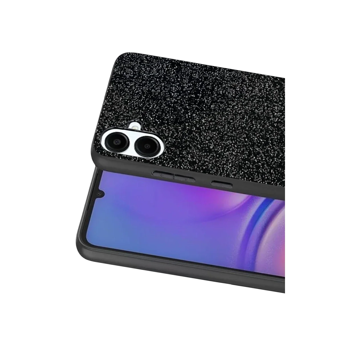 Onegif Samsung Galaxy A07 4G Bright Simli Kapak - Siyah görsel 2