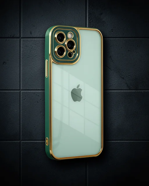 Apple İphone 12 Pro Max Kılıf Liva Lens Silikon - Yeşil