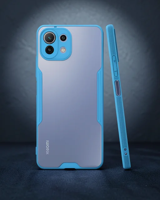Xiaomi Mi 11 Lite Kılıf Platin Silikon - Mavi