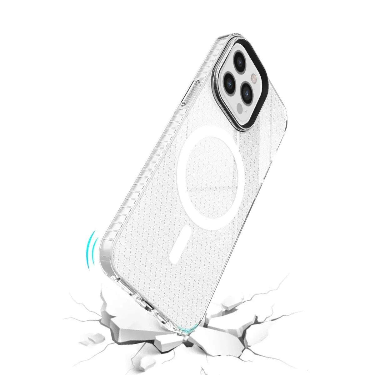 Apple iPhone 12 Pro Max Kılıf Beta Magneticsafe Silikon - Şeffaf görsel 4