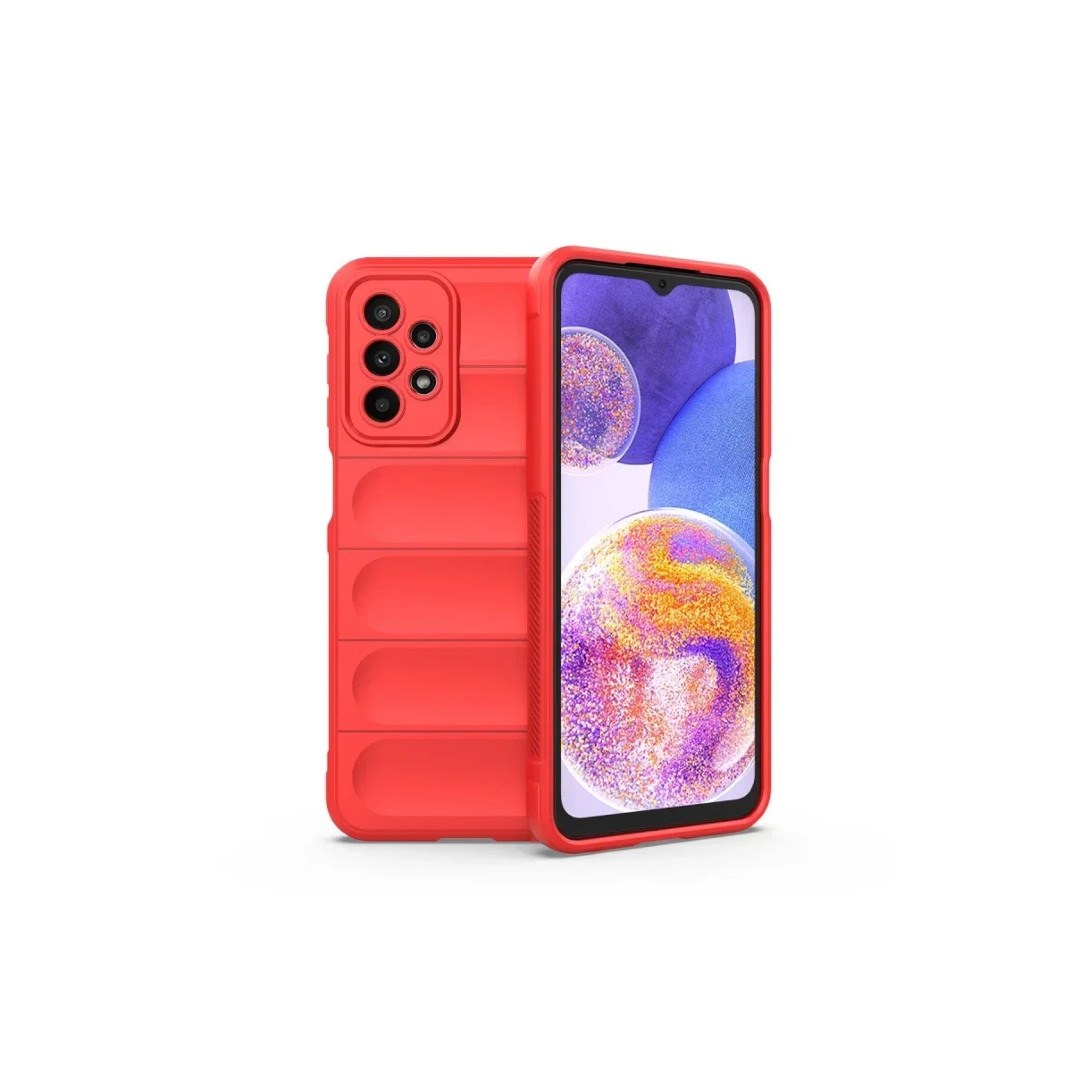 Samsung Galaxy A23 4G Kılıf Optimum Silikon - Kırmızı