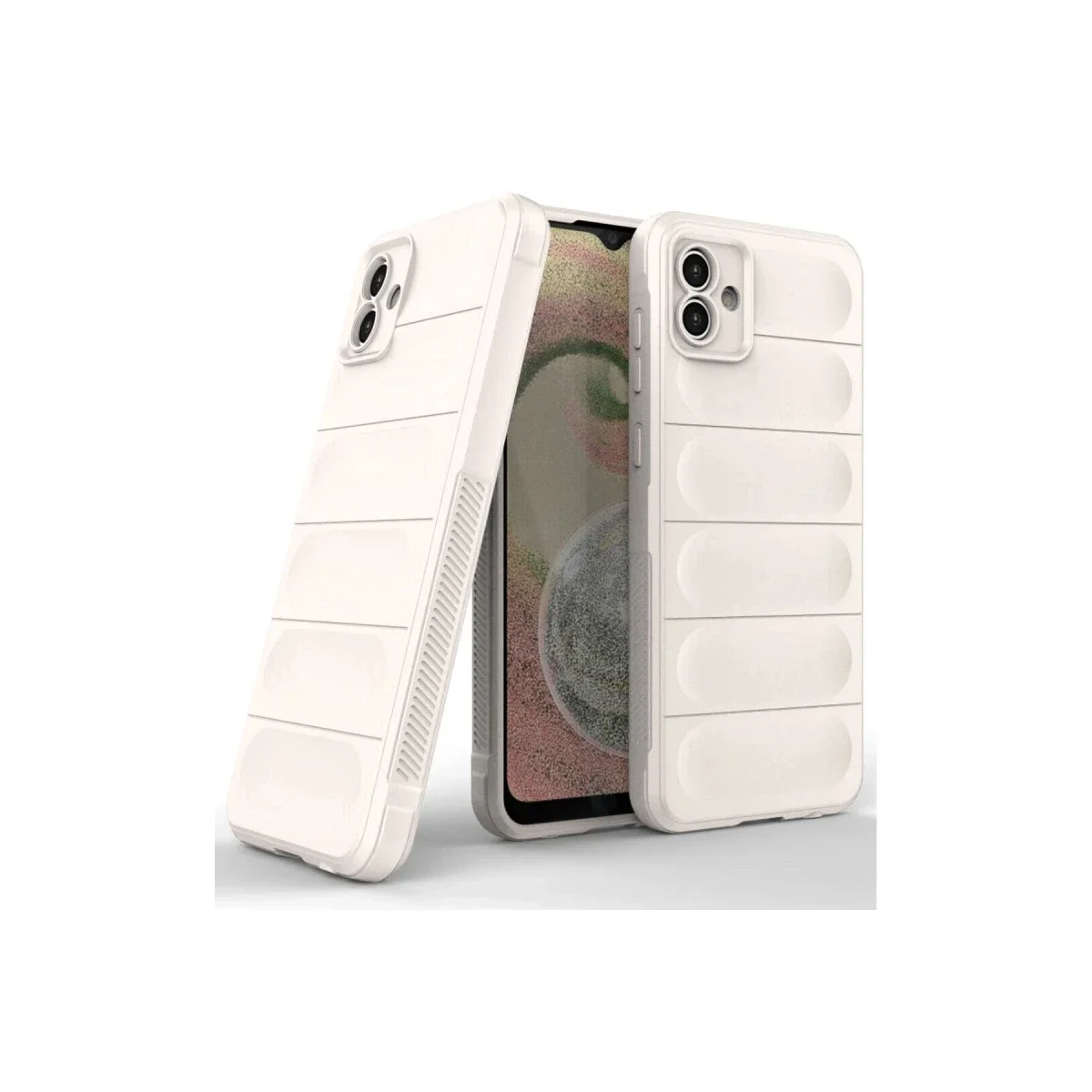Samsung Galaxy A04E Kılıf Optimum Silikon - Krem görsel 2
