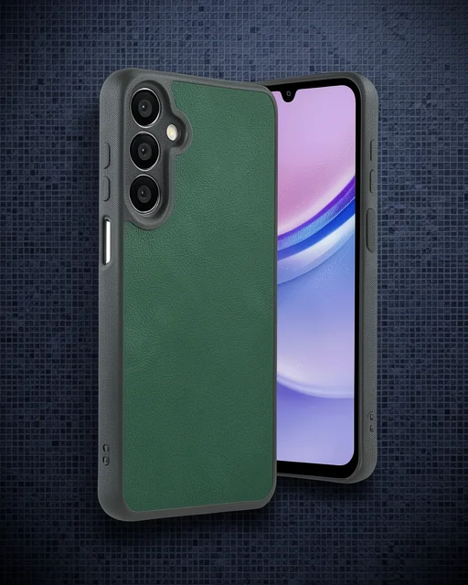 Samsung Galaxy A55 5g Kılıf Aras Deri Kapak - Açık Yeşil