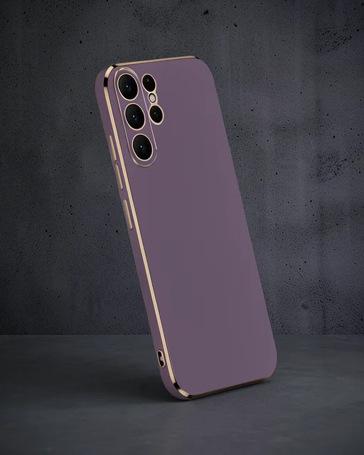 Samsung Galaxy S24 Ultra Kılıf Volet Silikon - Mor