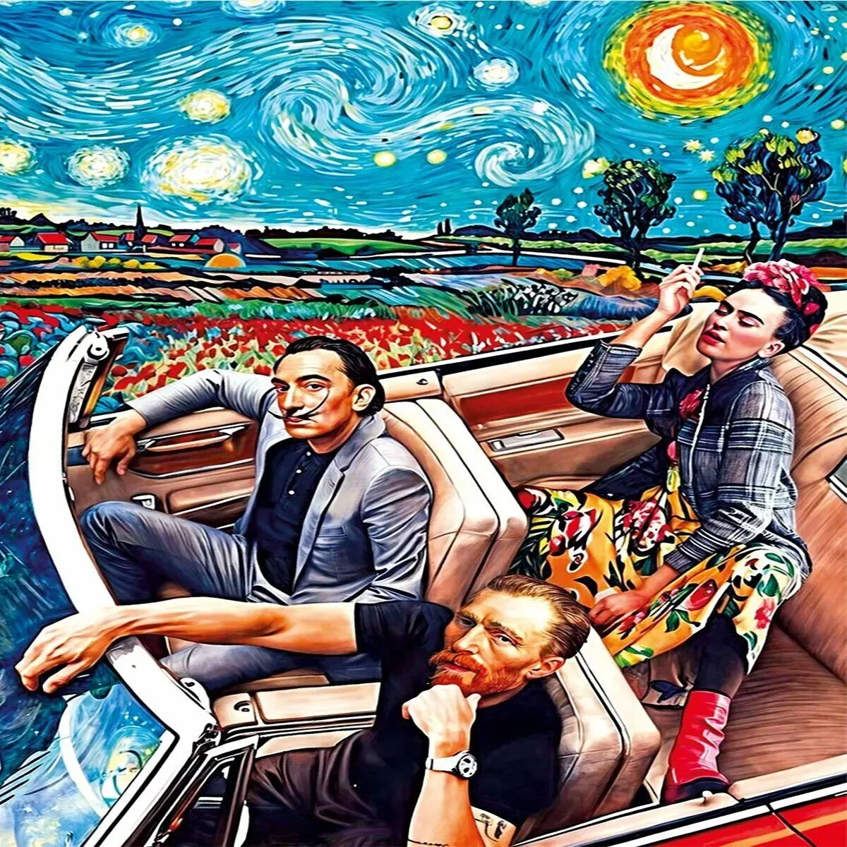 20823 PUZZLE 1000 Starry Night of Art görsel 2