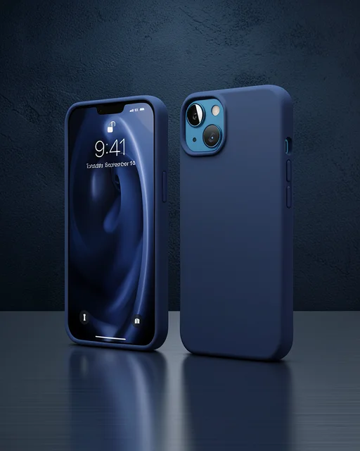 Apple İphone 14 Kılıf First Silikon - Lacivert