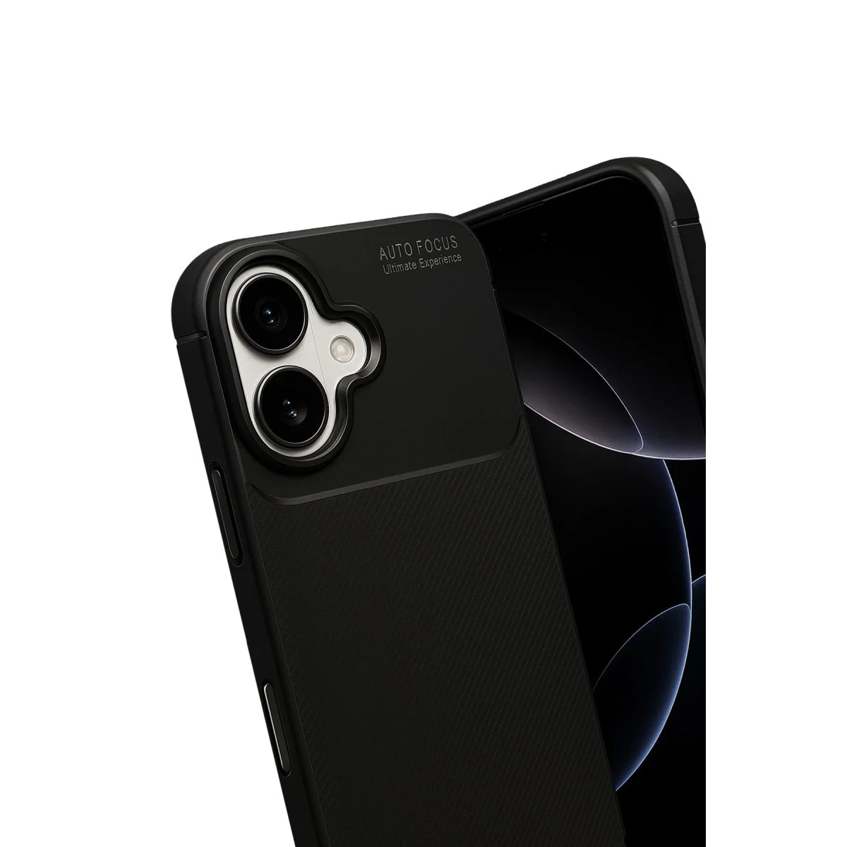 Apple İphone 17 Auto Focus Karbon Kapak - Siyah görsel 2
