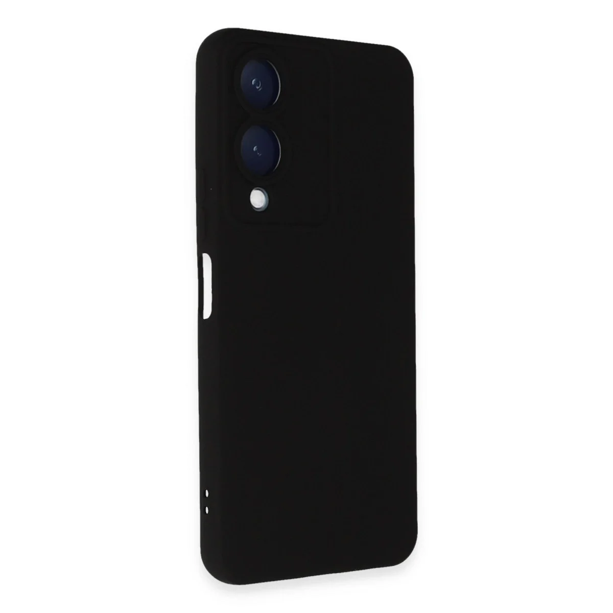Vivo Y17s Kılıf Nano İçi Kadife Silikon - Siyah görsel 2