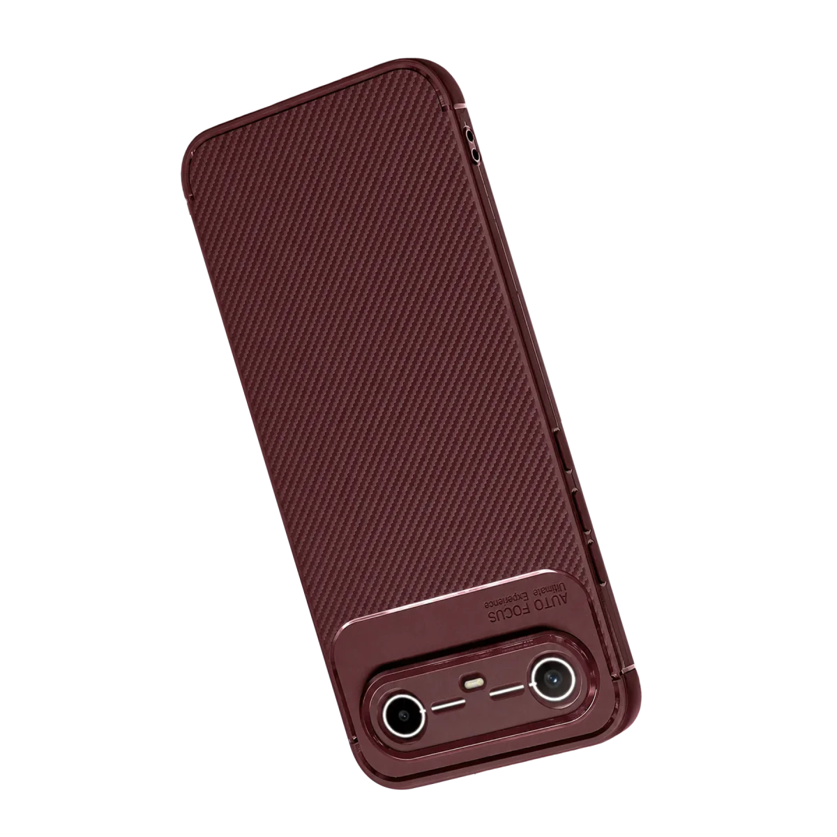 Tecno Spark Slim 5G Auto Focus Karbon Kapak - Bordo görsel 4